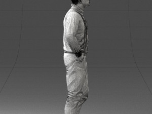 man in sweater 1121-12 3d print ready Model Cetak 3D