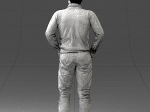 man in sweater 1121-12 3d print ready Model Cetak 3D