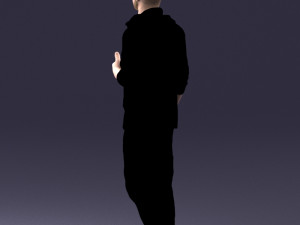 man in black t-shirt 1121-13 Modelo 3D