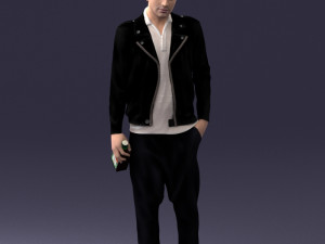 man with whiskey 1121-14 Modelo 3D