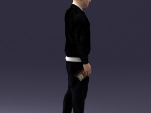 man with whiskey 1121-14 3D Model