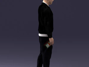 man with whiskey 1121-14 3D Model