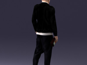 man with whiskey 1121-14 3D Model