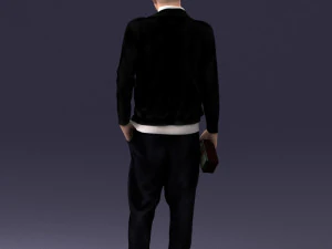 man with whiskey 1121-14 3D Model