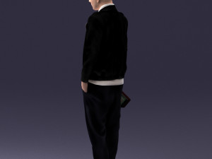 man with whiskey 1121-14 3D Model