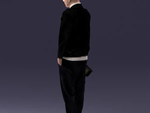 man with whiskey 1121-14 3D Model