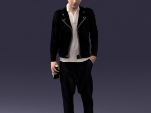 man with whiskey 1121-14 3D Model