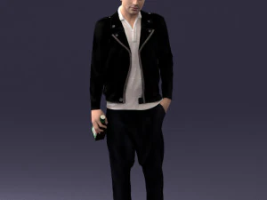 man with whiskey 1121-14 3D Model