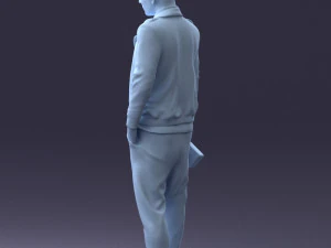 man with whiskey 1121-14 3D Model