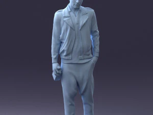 man with whiskey 1121-14 3D Model