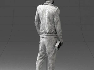 man with whiskey 1121-14 3D Model