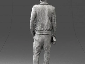 man with whiskey 1121-14 3D Model