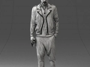 man with whiskey 1121-14 3D Model