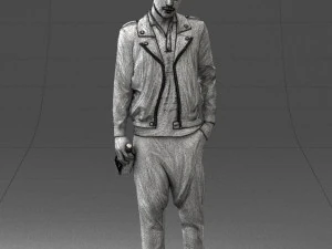 man with whiskey 1121-14 3D Model