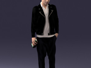 man with whiskey 1121-14 3d print ready 3D Baskı Modeli