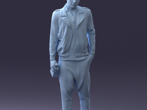 man with whiskey 1121-14 3d print ready 3D Baskı Modeli