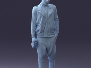 man with whiskey 1121-14 3d print ready 3D Baskı Modeli