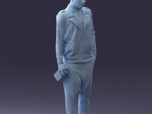 man with whiskey 1121-14 3d print ready 3D Baskı Modeli