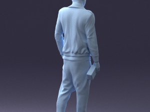 man with whiskey 1121-14 3d print ready 3D Baskı Modeli
