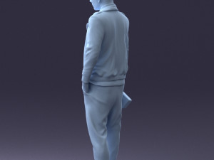man with whiskey 1121-14 3d print ready 3D Baskı Modeli