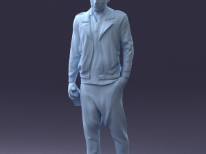 man with whiskey 1121-14 3d print ready 3D Baskı Modeli