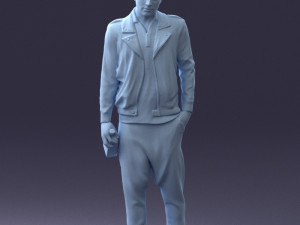 man with whiskey 1121-14 3d print ready 3D Baskı Modeli