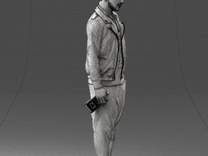 man with whiskey 1121-14 3d print ready 3D Baskı Modeli