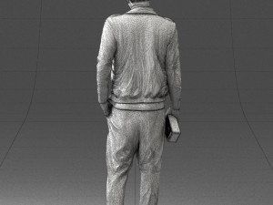 man with whiskey 1121-14 3d print ready 3D Baskı Modeli