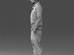 man with whiskey 1121-14 3d print ready 3D Baskı Modeli