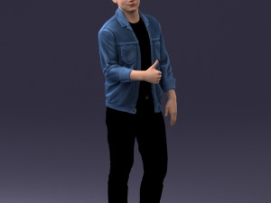 man in jacket 1121-15 3D 模型