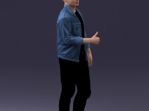 man in jacket 1121-15 3D 模型
