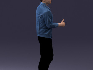 man in jacket 1121-15 3D 模型