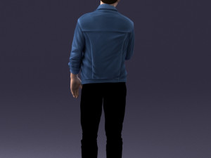man in jacket 1121-15 3D 模型