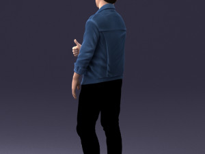 man in jacket 1121-15 3D 模型
