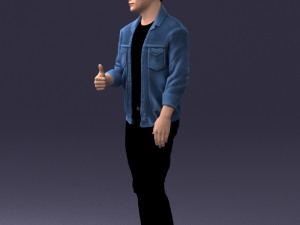 man in jacket 1121-15 3D 模型