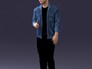 man in jacket 1121-15 3D 模型
