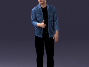man in jacket 1121-15 3D 模型