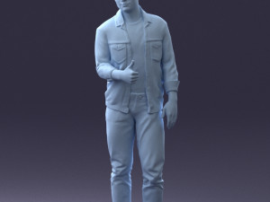 man in jacket 1121-15 3D 模型