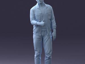man in jacket 1121-15 3D 模型