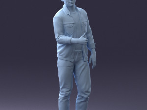 man in jacket 1121-15 3D 模型