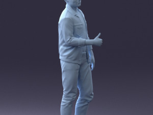 man in jacket 1121-15 3D 模型