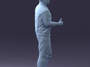 man in jacket 1121-15 3D 模型