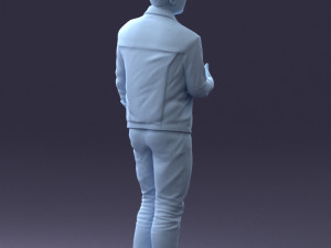 man in jacket 1121-15 3D 模型