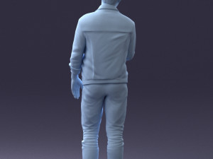 man in jacket 1121-15 3D 模型