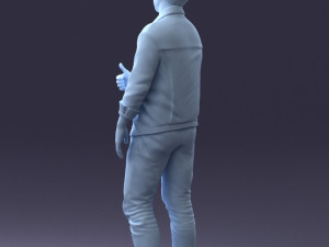 man in jacket 1121-15 3D 模型
