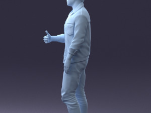 man in jacket 1121-15 3D 模型
