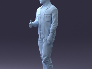 man in jacket 1121-15 3D 模型