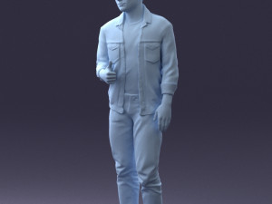 man in jacket 1121-15 3D 模型