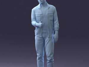 man in jacket 1121-15 3D 模型