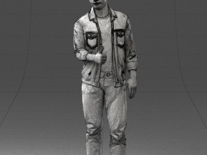 man in jacket 1121-15 3D 模型